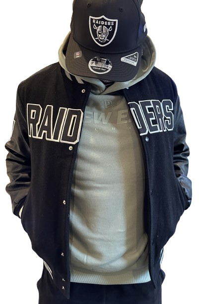 Las Vegas Raiders NFL Varsity Jacket Black OTC von New Era