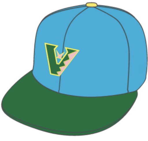 manystyles Arizona Diamond Back 59FIFTY exclusive Upside Down ANAHEIM ANGELS oder Los Angeles Angels 59FIFTY exclusive Cap in Vegas Sky OTC FrontView Design Skribble