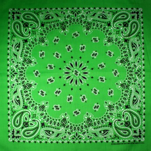 manystyles USA Bandana Lime Green