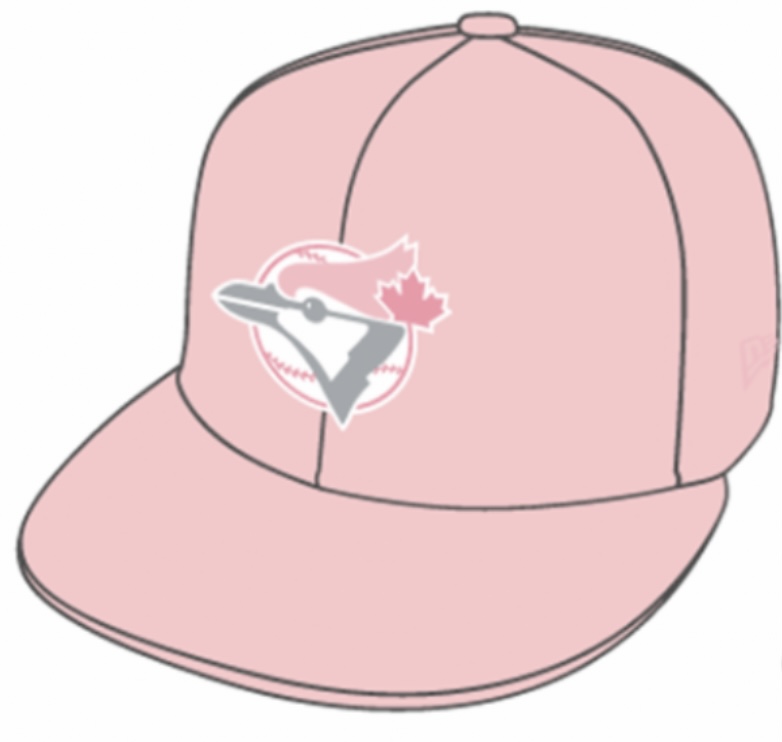 Toronto Blue Jays MLB 59FIFTY exclusive Fitted Cap in Miami Vice Baby Pink White von New Era