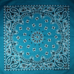 turquoise-bandana manystyles USA Bandana Turquoise