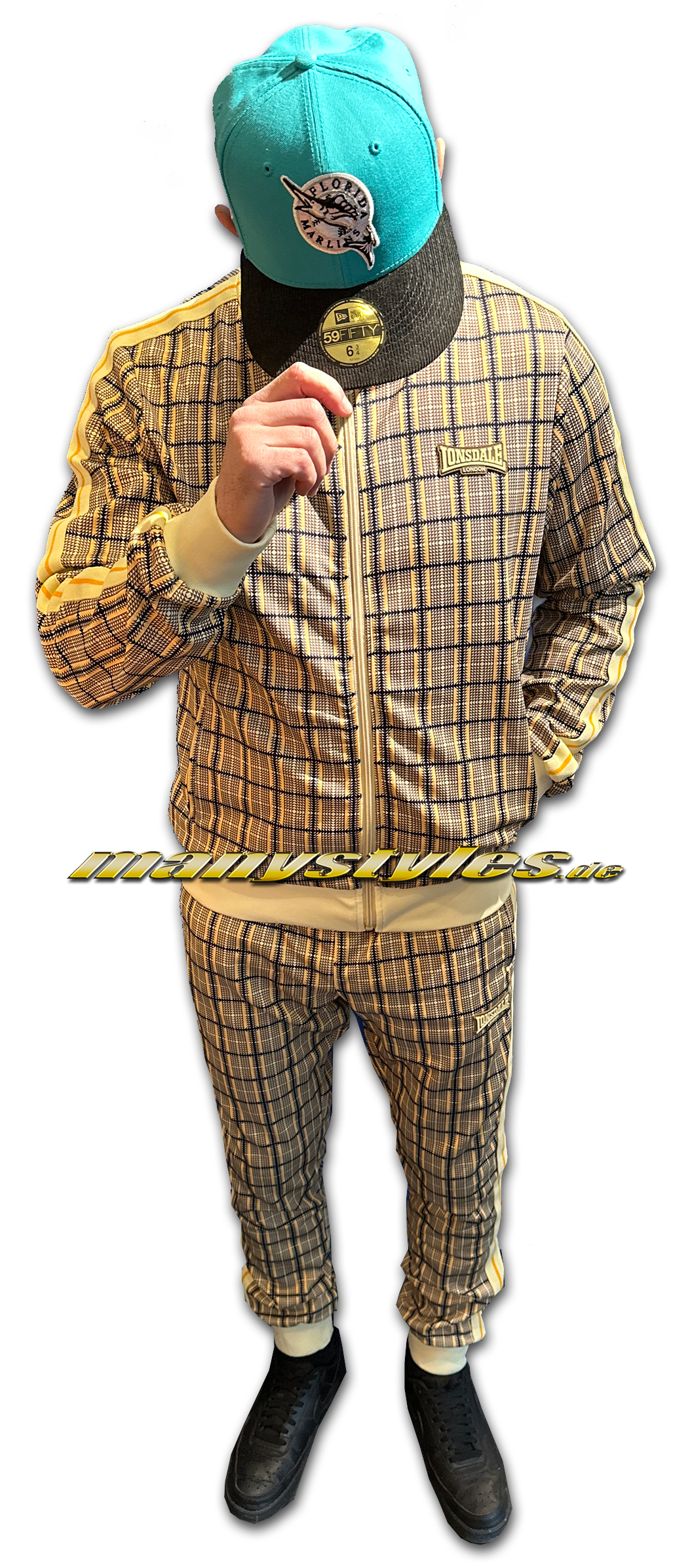 lonsdale_boxing_suit_the_gentlemen_seabrook_yellow_brown_ecru_front Lonsdale Track Suit Seabrook Yellow Brown Ecru