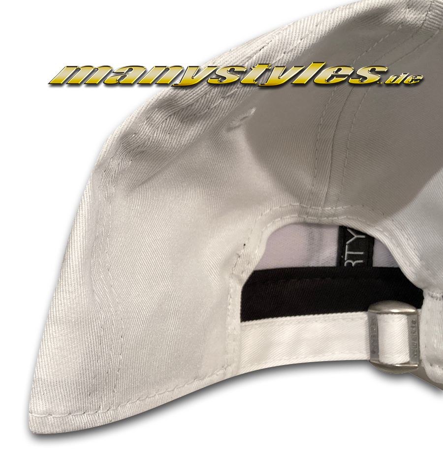 NY Yankees MLB 9FORTY League Essential Cap White Black Curved Visor Adjustable von New Era Back Verschluss