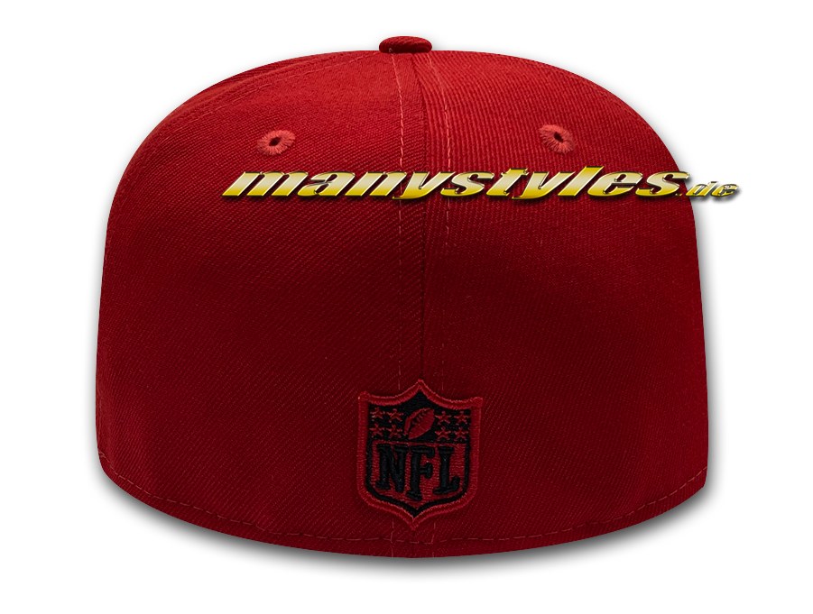 NEW ERA San Francisco 49ers 59FIFTY NFL Logoside Cap Red Backview