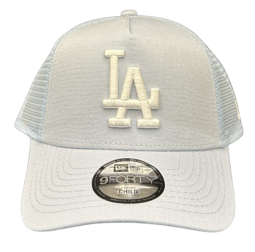 new_era_la_dodgers_mlb_9forty_chyt_league_trucker_light_sky_white LA Dodgers MLB 9FORTY Chyt Trucker Cap Light Sky White von New Era