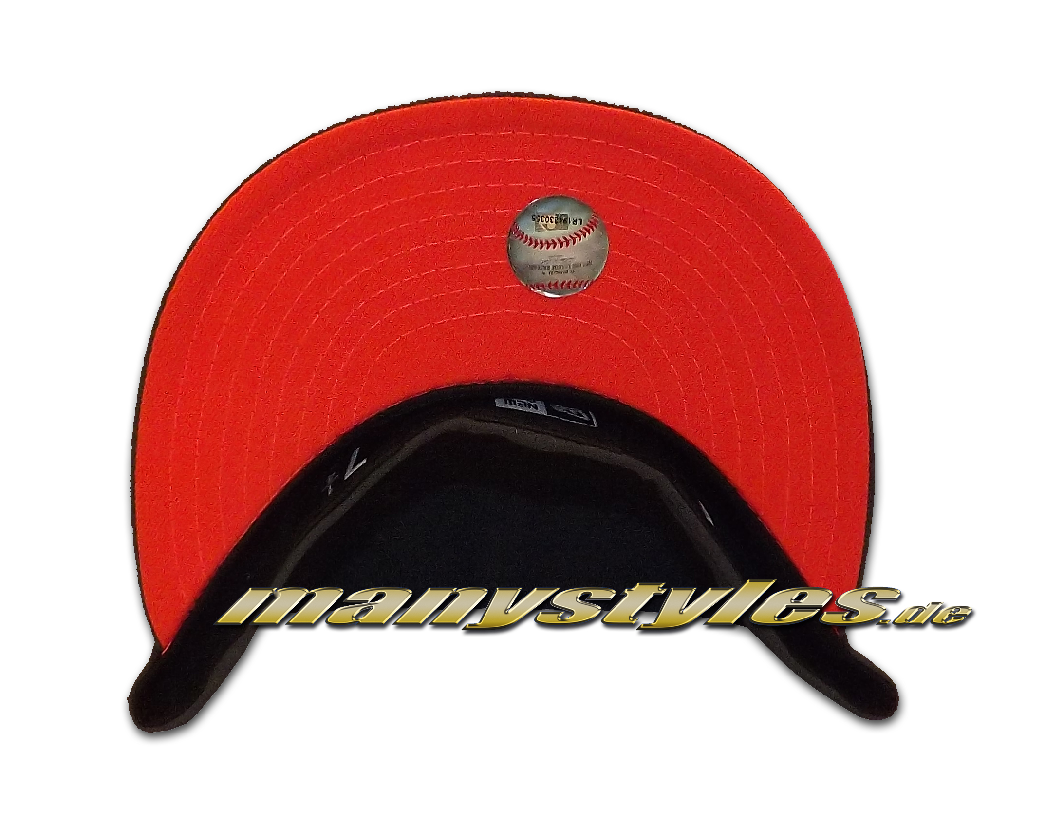 Chicago Bulls 59FIFTY NBA Densuede Cap Denim Navy Scarlet Red von New Era Undervisor Scarlet Red