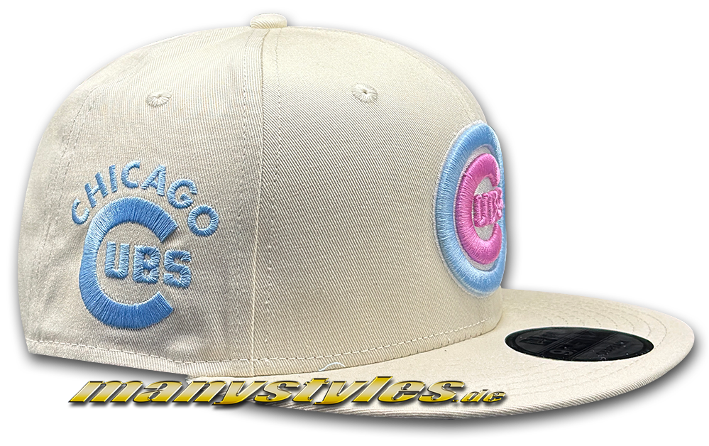 Chicago Cubs MLB 9FIFTY Snapback Cap Pastell Sky Pink von New Era Alternate View