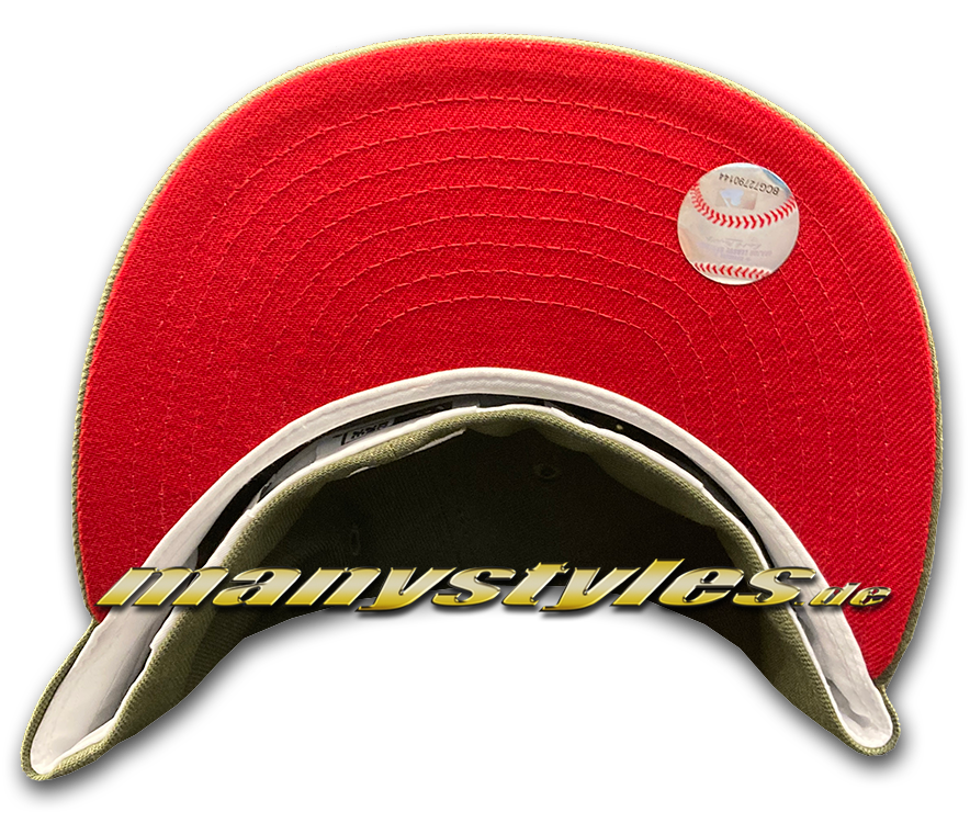 NY Yankees MLB 59FIFTY 99WS 1999 World Series New Olive Scarlet Red 59FIFTY Fitted Caps von New Era undervisor
