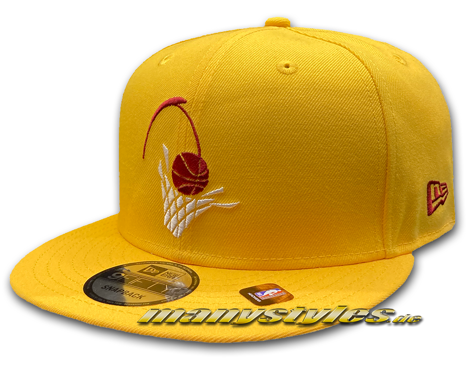 New Era Cleveland Cavaliers NBA21 75Years 9FIFTY City Snapback Cap in Yellow OTC Original Team Color
