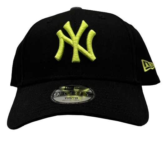 IMG_2046-removebg-preview NY Yankees MLB Chyt Leadue 9FORTY Cap Yellow Curved Visor Adjustable Cap Black Cyberyellow von New Era
