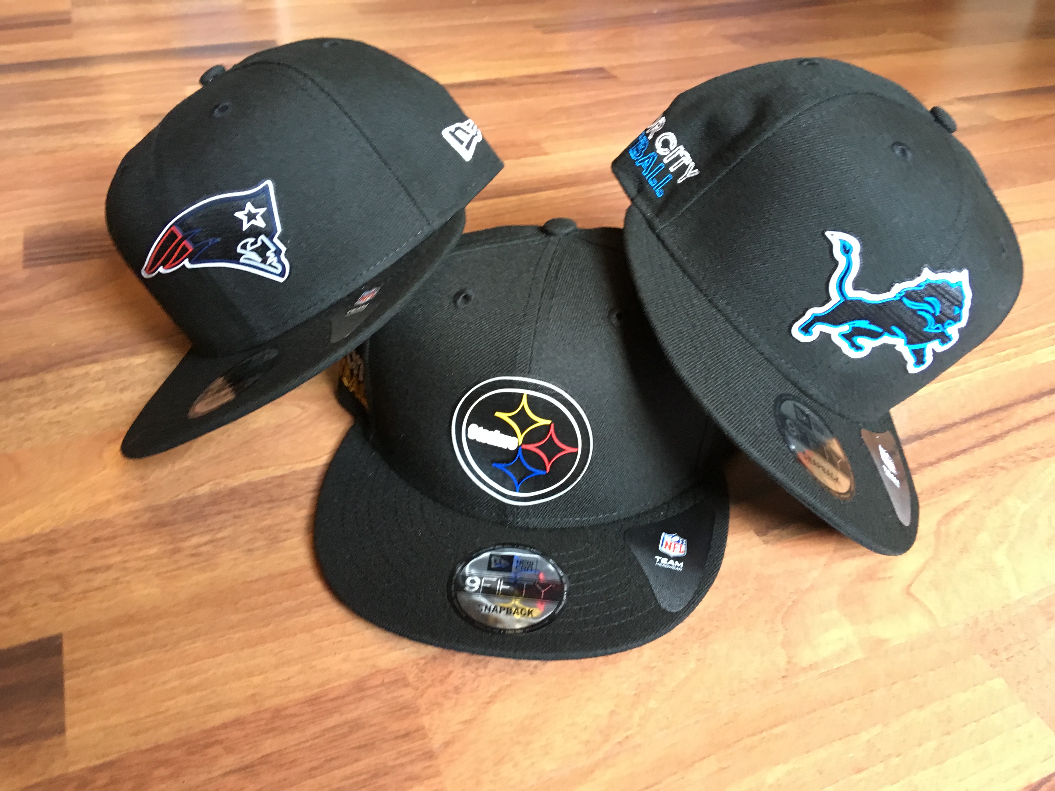 New England Patriots Pittsburgh Steelers Detroit Lions NFL 2020 Drafts 9FIFTTY Snapback Cap Black OTC von New Era