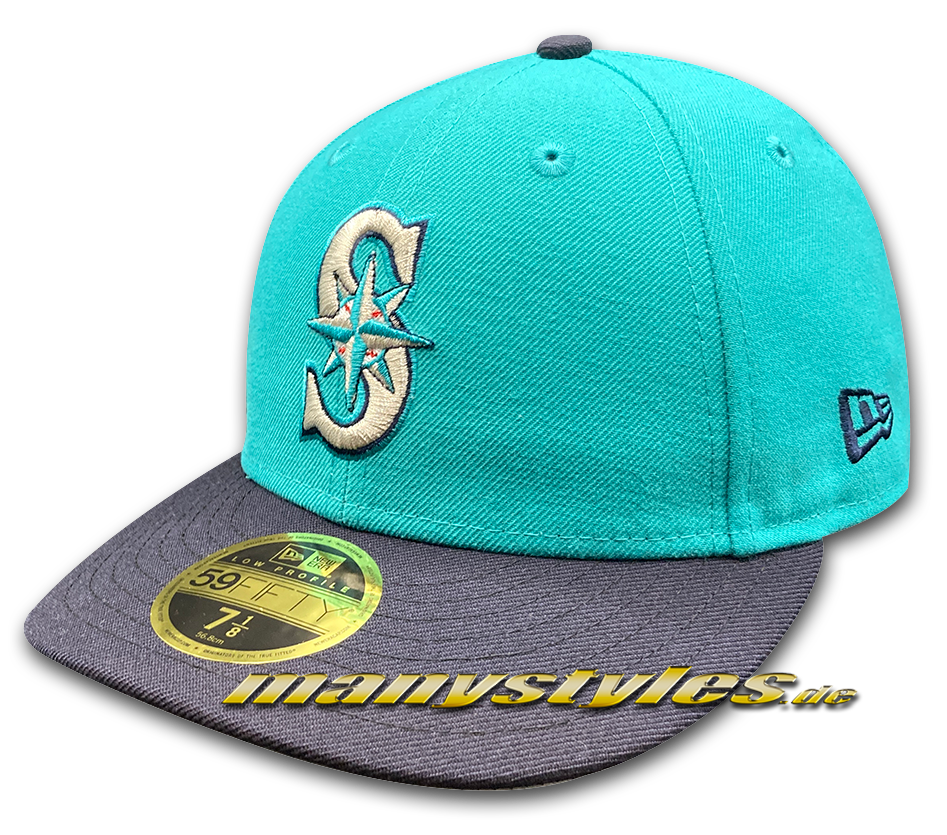 manystyles_exclusive_new_era_seattle_mariners_mlb_hwc_lowprofile_turqouise_navy_grey Seattle Mariners MLB 59FIFTY exclusive LowPro Cap Teal Navy
