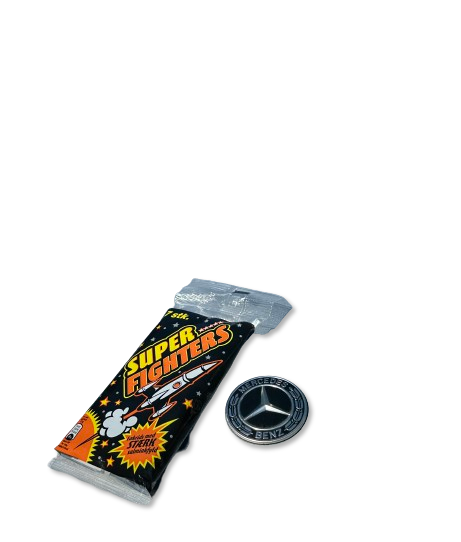 SUPERFIGHTERS Licourice 7Stk Pack STERK LAKRITZ 7Stk C63s edition Picture