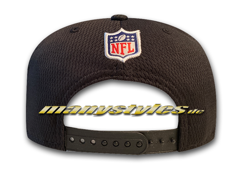 Baltimore Ravens 9FIFTY NFL21 SL RD 950 Snapback Cap Black Purple Red Red OTC Sideline 2021 von New Era Backview Snapbackverschluss