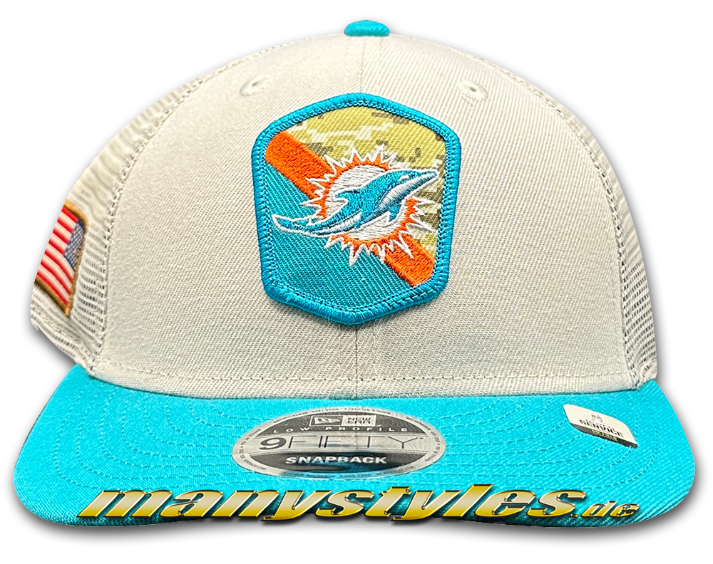 manystyles_new_era_miami_dolphins_9fifty_salute2service_23_trucker_snapback_cap_digital_desert_storm_camouflage_teal_otc Miami Dolphins 9FIFTY NFL Salute 2 Service 950 Trucker Snapback Cap Digital Desert Camouflage OTC von New Era