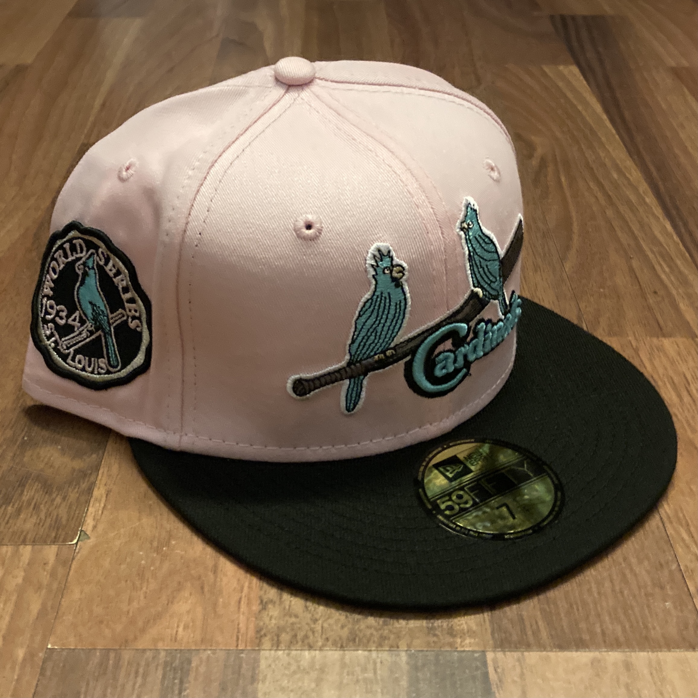 St. Louis Cardinals MLB 59FIFTY manyStyles Pastell exclusive in MiamiViceStyle Pink Mint Color von New Era Front