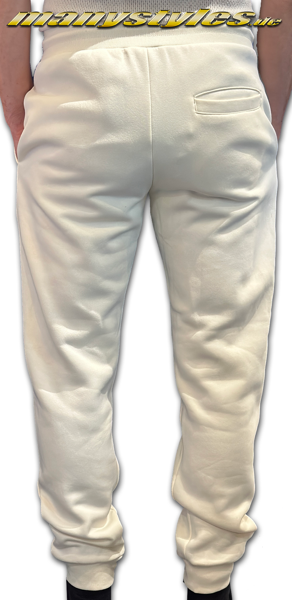 Starter Sweatshirt Fleece Suit Pants Pale White Backview