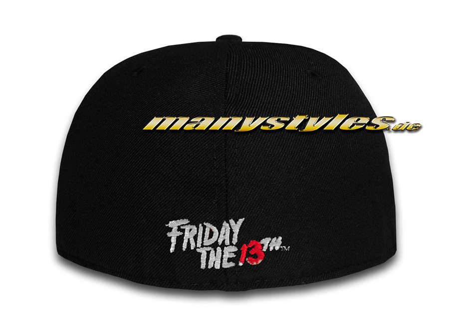 Friday the 13th 5950 59FIFTYFitted Cap Black White Red von New Era Cap Backview