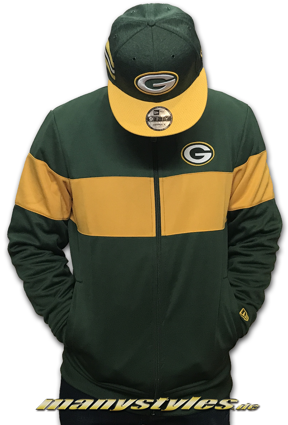 Greenbay Packers Zip Summer Refresh Trikot Jacket 