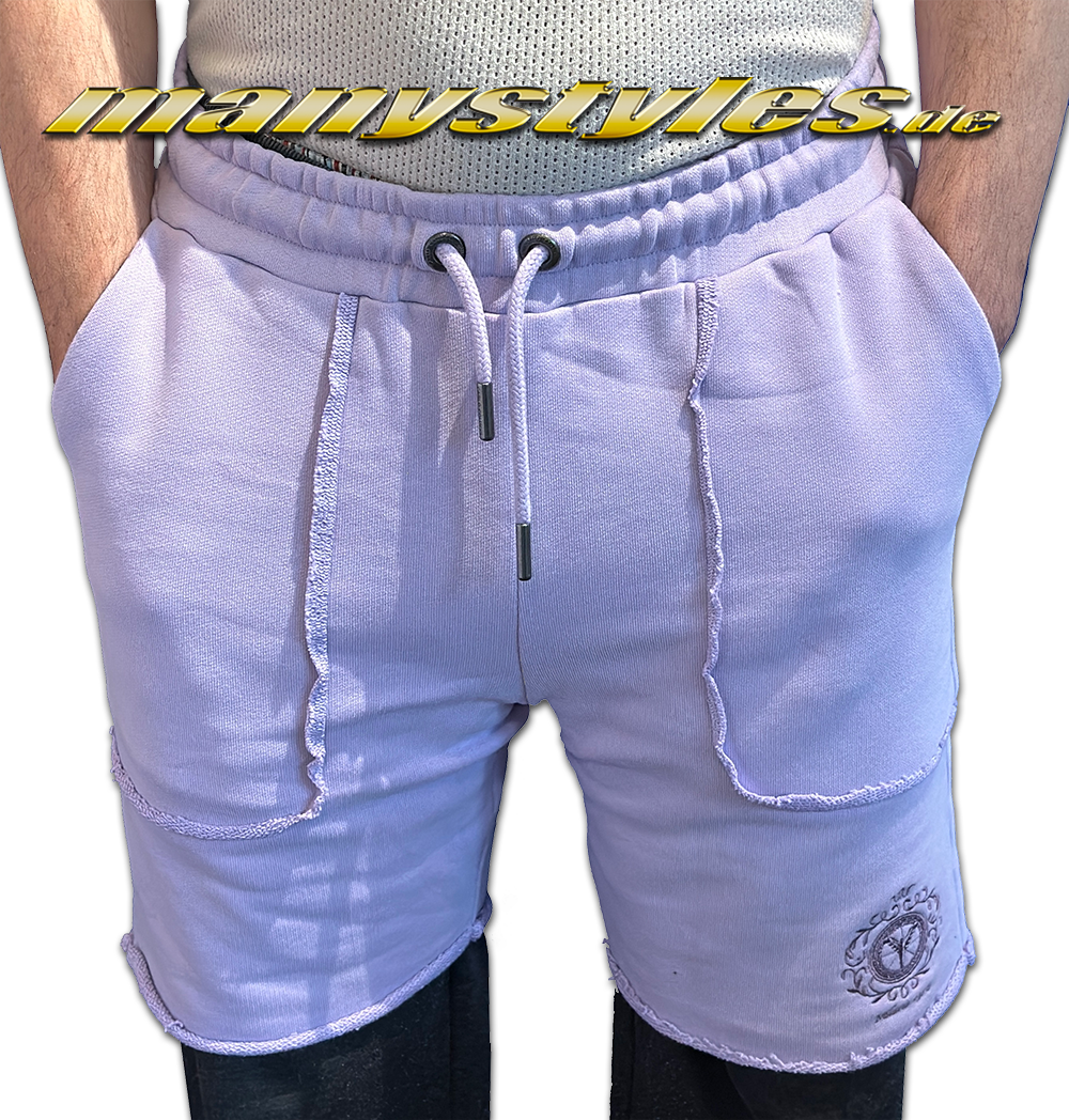 manystyles_carlo_colucci_fleece_shorts_inside_out_light_sky_blue manystyles Carlo Colucci Fleece Shorts Tonal Sky on Sky