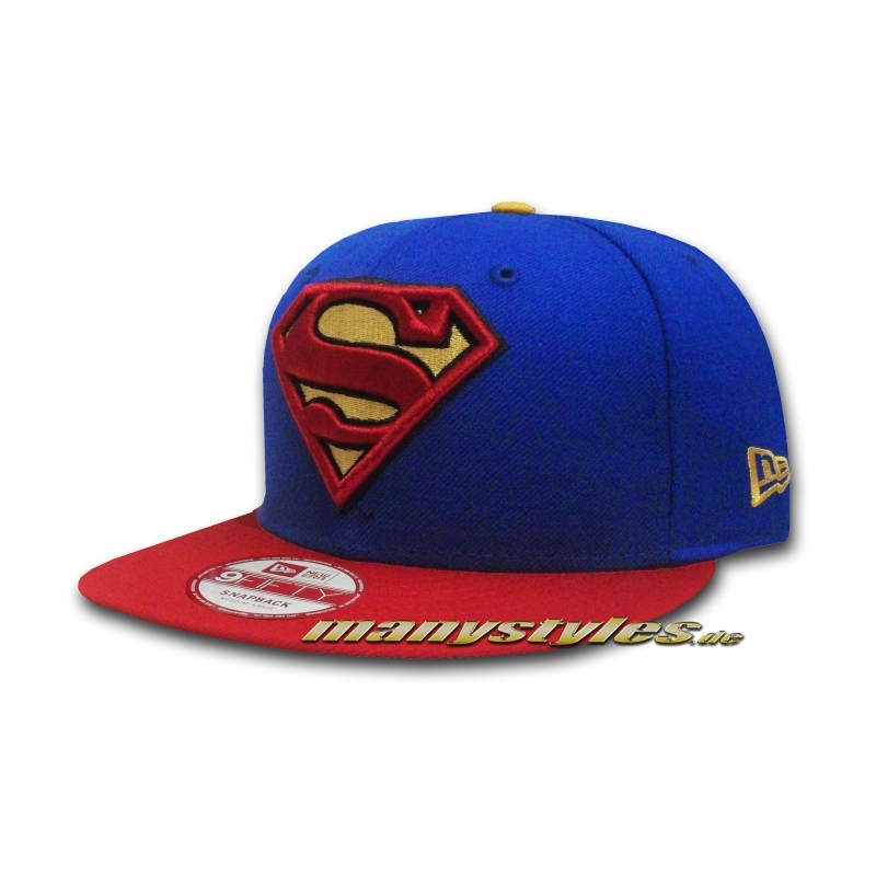  DC Comic Art Superman Basic Team Snapback Cap exclusive