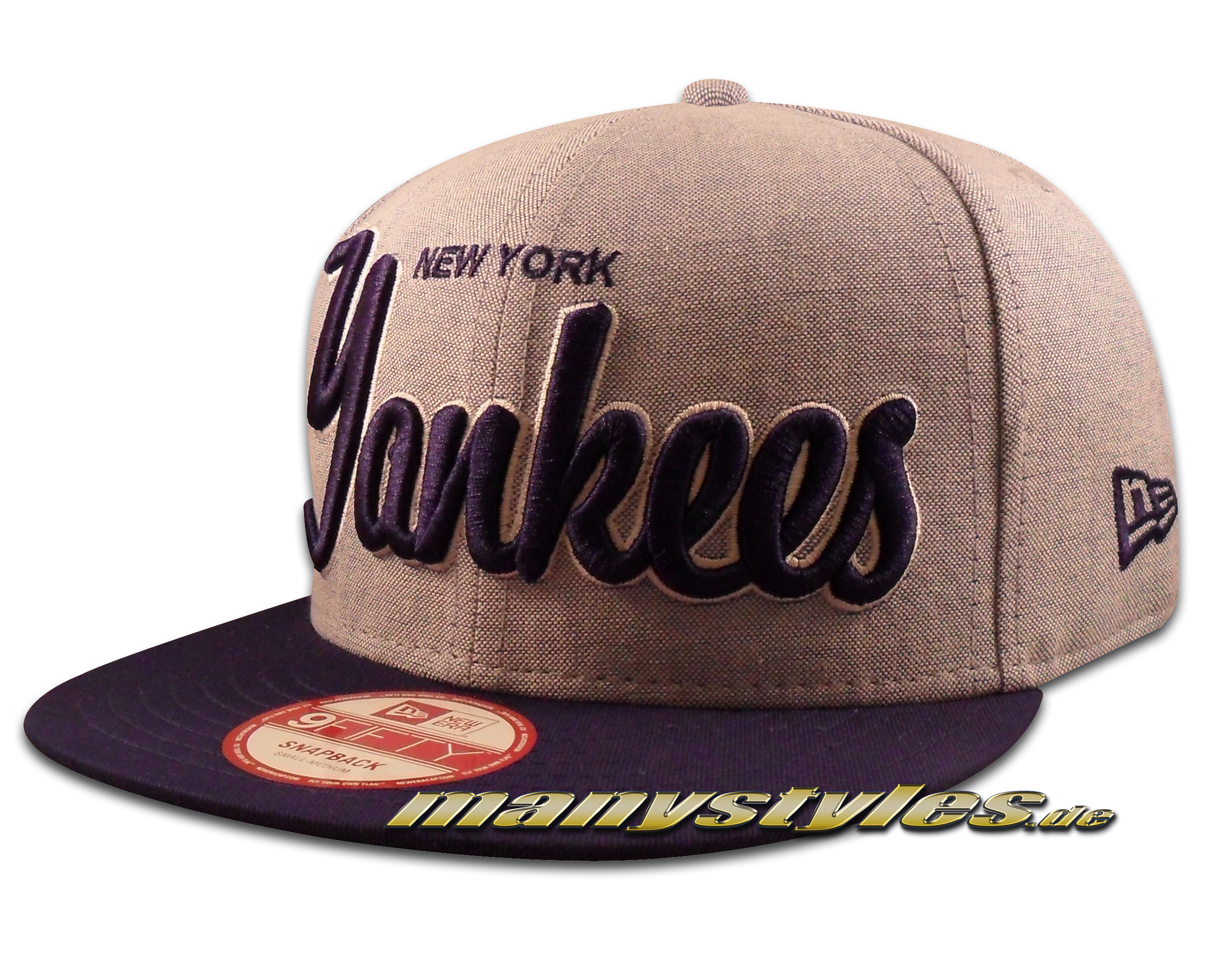 NY Yankees 9FIFTY MLB Snapback Cap Retroscholar Navy von New Era