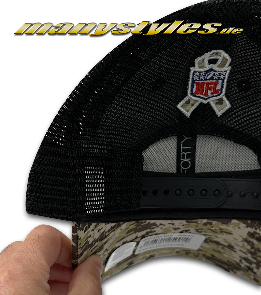 manystyles_new_era_cincinatti_bengals_nfl_salute2service_940_adjustable_cap_black_digital_desert_camouflage_backview Cincinatti Bengals NFL 9FORTY Curved Visor adjustable Salute2Service Cap Digital Desert Camouflage OTC von New Era Backview