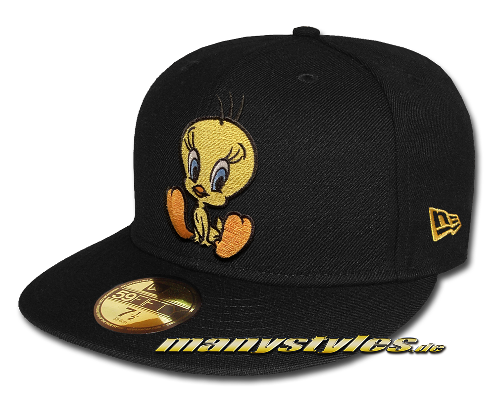 manystyles_de_looney_tunes_tweety_exclusive_new_era_599fifty_fitted_cap_new_black_yellow2 Looney Tunes Tweety 59FIFTY Fitted exclusive Cap in Black von New Era