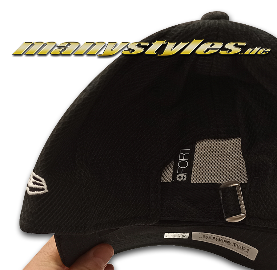 manystyles_de_new_era_chicago_bulls_nba_9forty_diamond_era_cap_black_red_otc_backview_adjustable_verschluss NY Yankees MLB 9FORTY League Essential Tonal Curved Visor AdjustableCap 940 Black White von New Era Backview