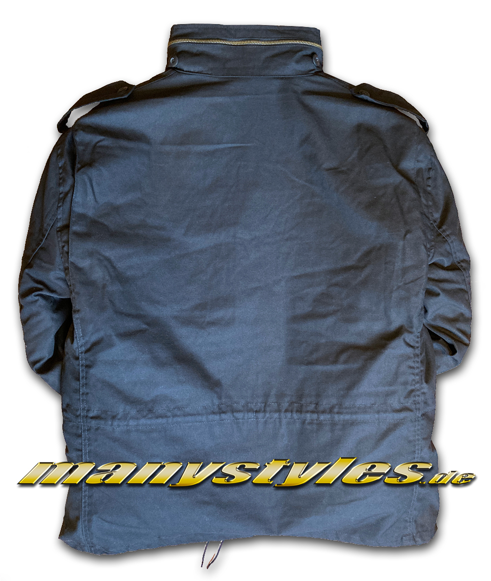 Brandit M65 Army Vintage Parka Jacket Navy Backview