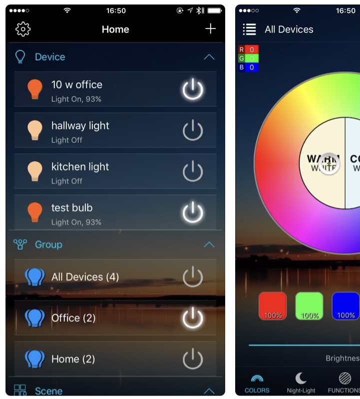 IMG_4768 Universal Smart LED WiFi Bulb Bluetooth Multi Color mit 16 Mio Farben von RoHS app4
