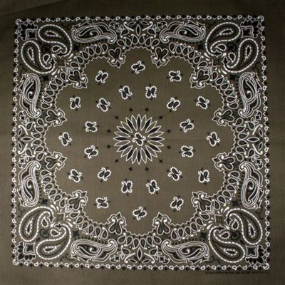 manystyles USA Bandana Olive Green