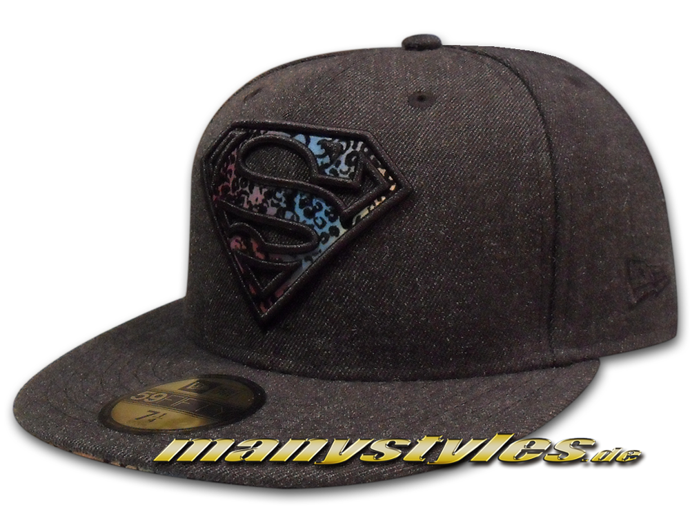 DC Comics Superman 59FIFTY Cap Slicked Vize Graphite Multi Color von New Era