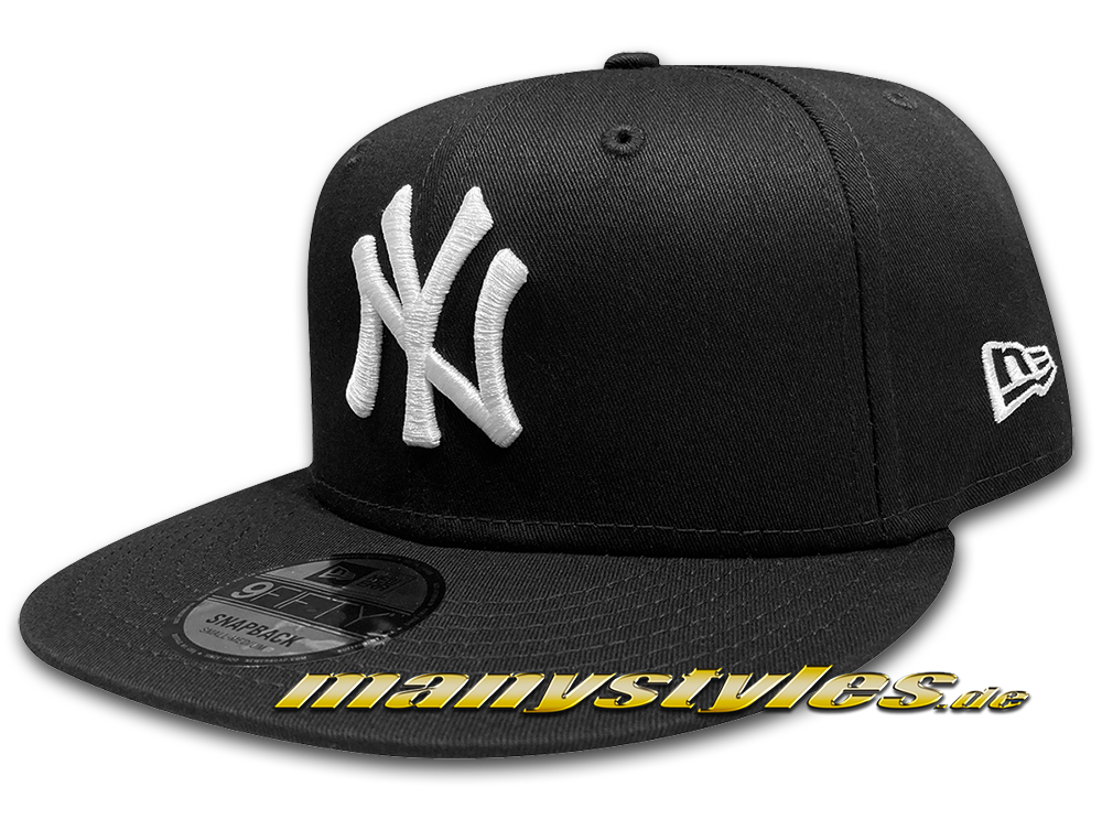 manystyles_de_new_era_ny_yankees_mlb_basic_9fifty_league_essential_snapback_cap_black_white NY YANKEES 9FIFTY League Essential Snapback Cap Black White von New Era