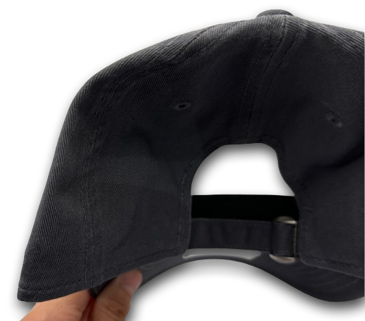 new_era_ne_metallic_pin_9forty_adjustable_cap_graphite_backview NE Metallic Pin 39THIRTY Blank Stretch Flex Fit Curved Visor Cap Graphite von New Era Backview