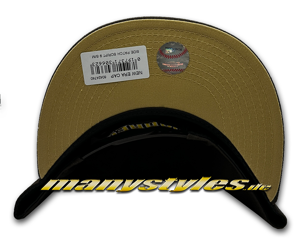 manystyles_new_era_san_diego_padres_nba_9fifty__snapback_cap_50_years_anniversary_side_patch_script_brown_stone_white_yellow_otc_undervisor