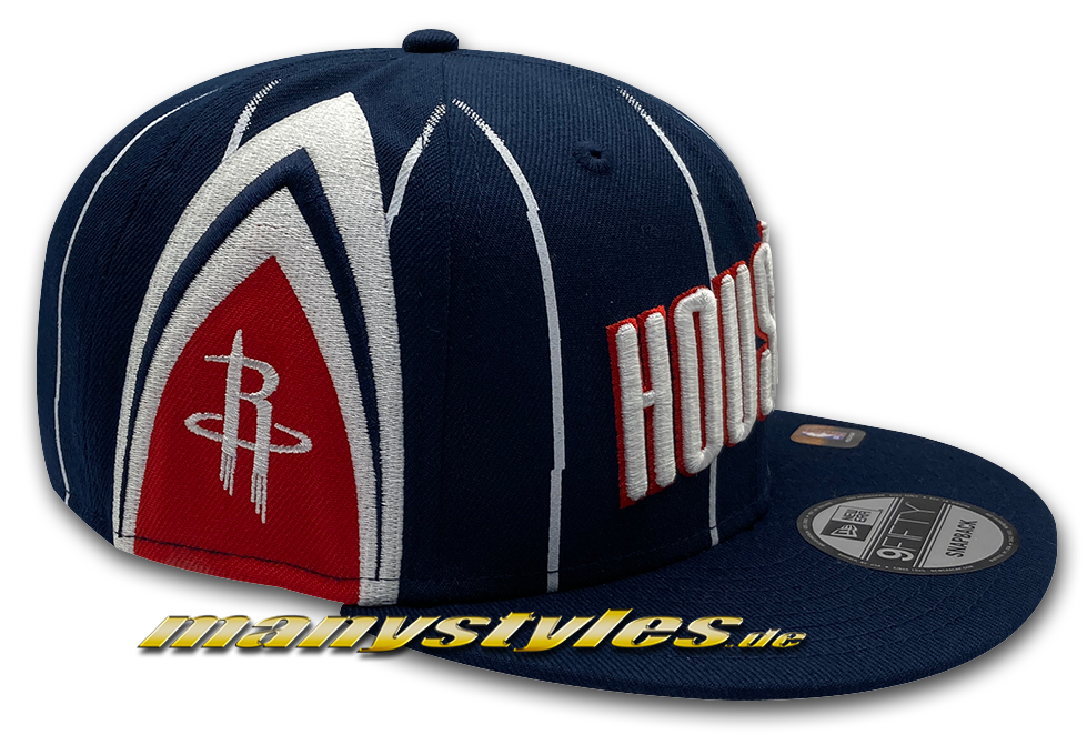 New Era Houston Rockets NBA21 75Years 9FIFTY City Snapback Cap in Navy Blue Red White OTC Original Team Color Alternate View