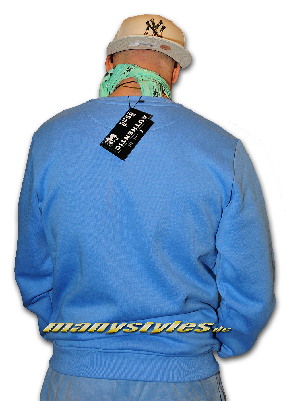 Starter Crewneck Sweatshirt Skyblue Backview