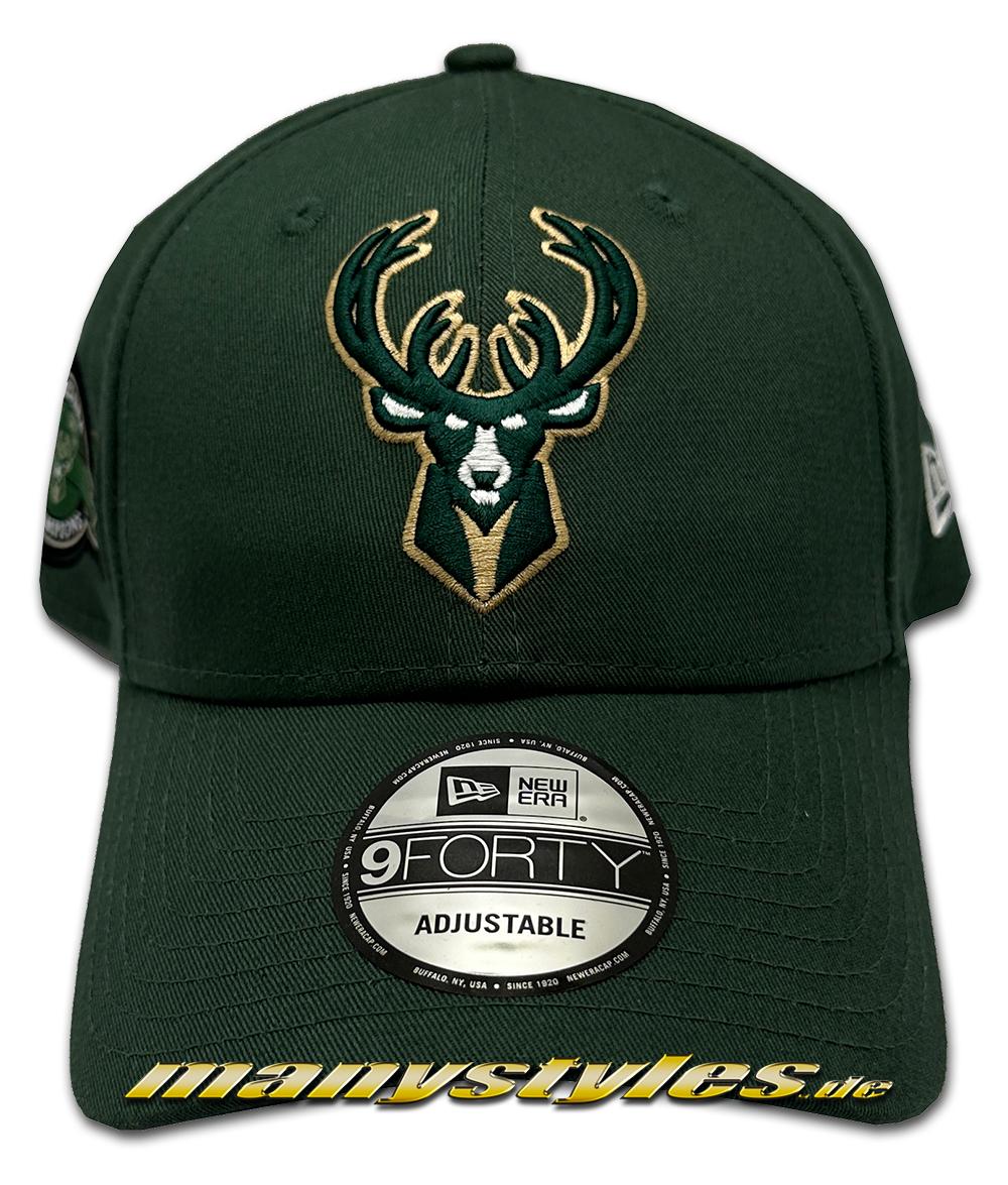 Milwaukee Bucks NBA 9FORTY Green Khaki otc von New Era