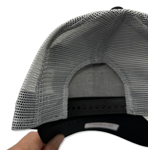 NE Number Plate Trucker Cap Buffalo New York Black White Grey von New Era Backview