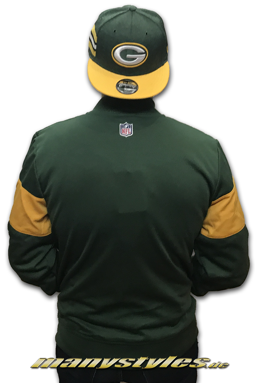 Greenbay Packers Zip Summer Refresh Trikot Jacket: Back