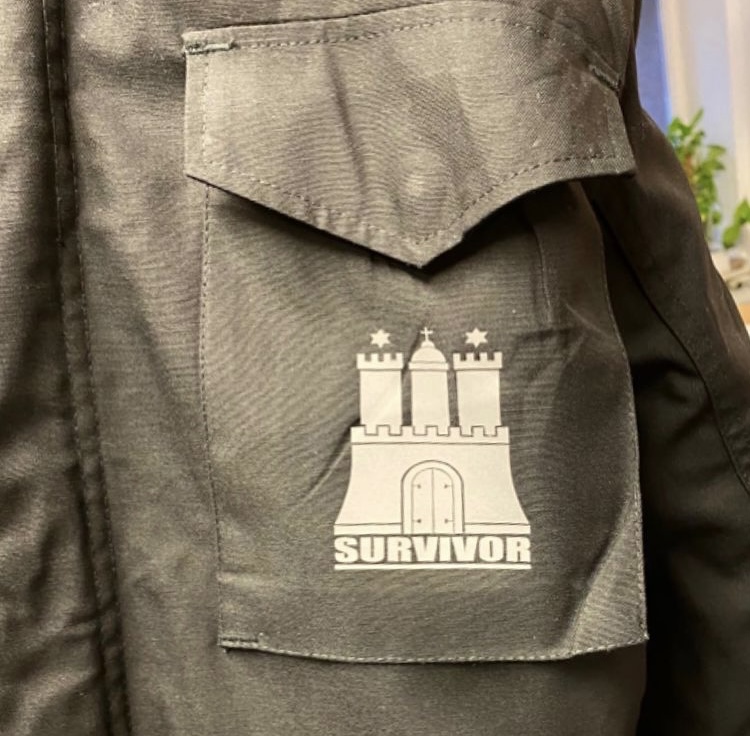 manystyles Brandit M65 Army Parka on Field Custom Exclusive HH Survivor Jacket Black 3M Platinum Reflector Design Front Pocket