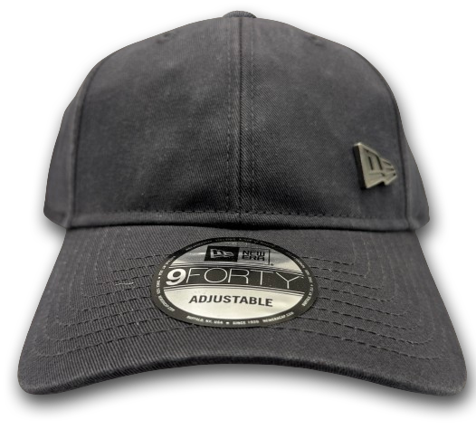 new_era_ne_metallic_pin_9forty_adjustable_cap_graphite NE Metallic Pin 39THIRTY Blank Stretch Flex Fit Curved Visor Cap Graphite von New Era