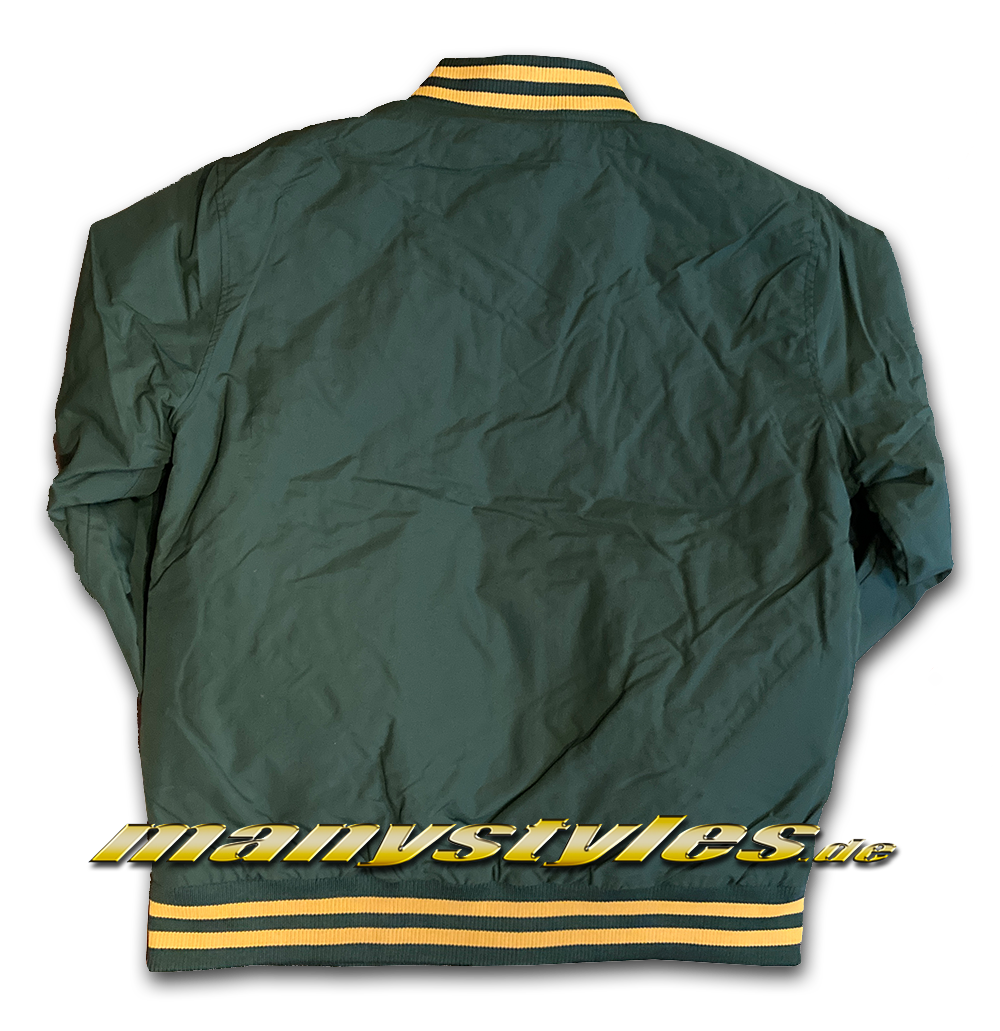 Greenbay Packers NFL Team Wordmark Bomber Jacket Green OTC von New Era Backview