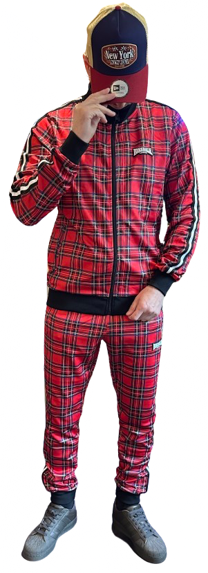 Lonsdale_Track_Suit-ROYAL_STEWARD_Boxing_Suit_red_black_white_tartan Lonsdale Track Suit Royal Steward Red White Black TartanBoxing Suite