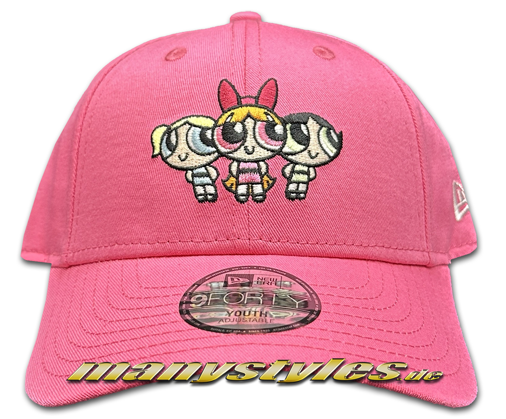 Demashita! Powerpuff Girls 9Forty Kids Child Youth Cap in Pink OTC von New Era