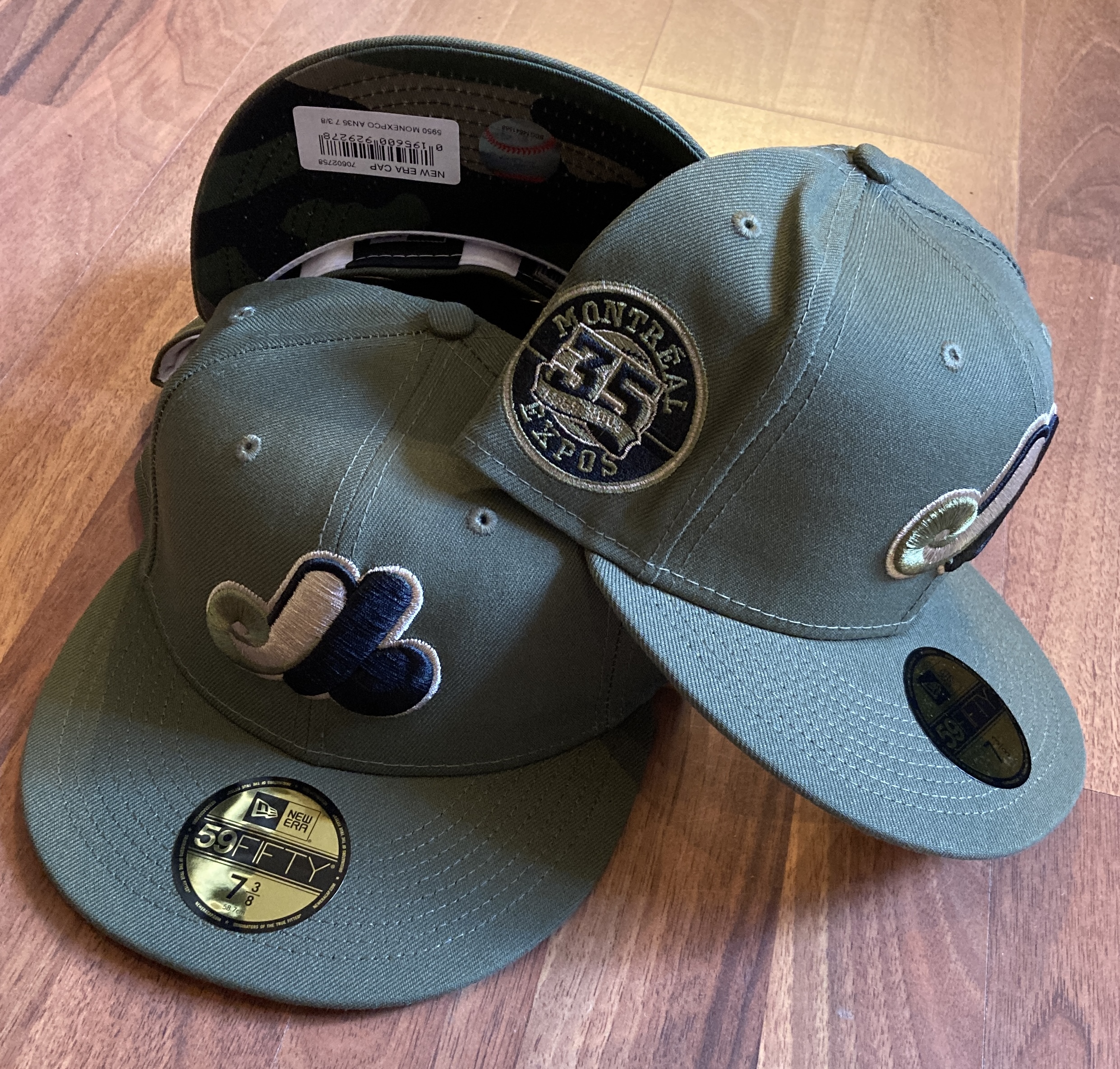 IMG_0804 Montreal Expos MLB 59FIFTY manyStyles exclusive AN35 Olive Woodland Camouflage von New Era Undervisor