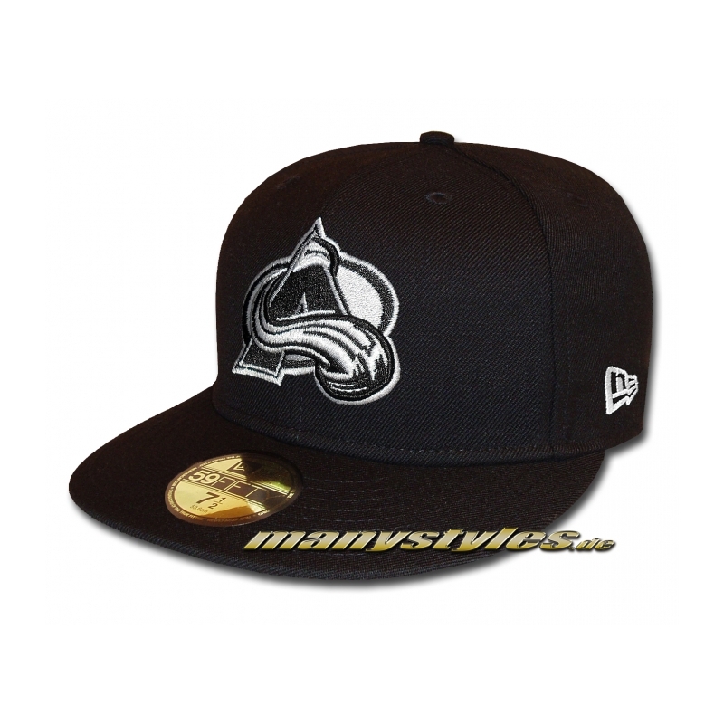 Colorado Avalanche 59FIFTY NHL Basic Cap Black White exclusive von New Era