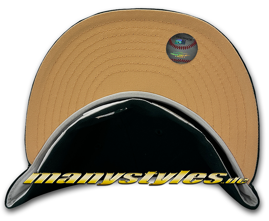 NY Yankees MLB Heart NY Love Cap Dark Green Peach
