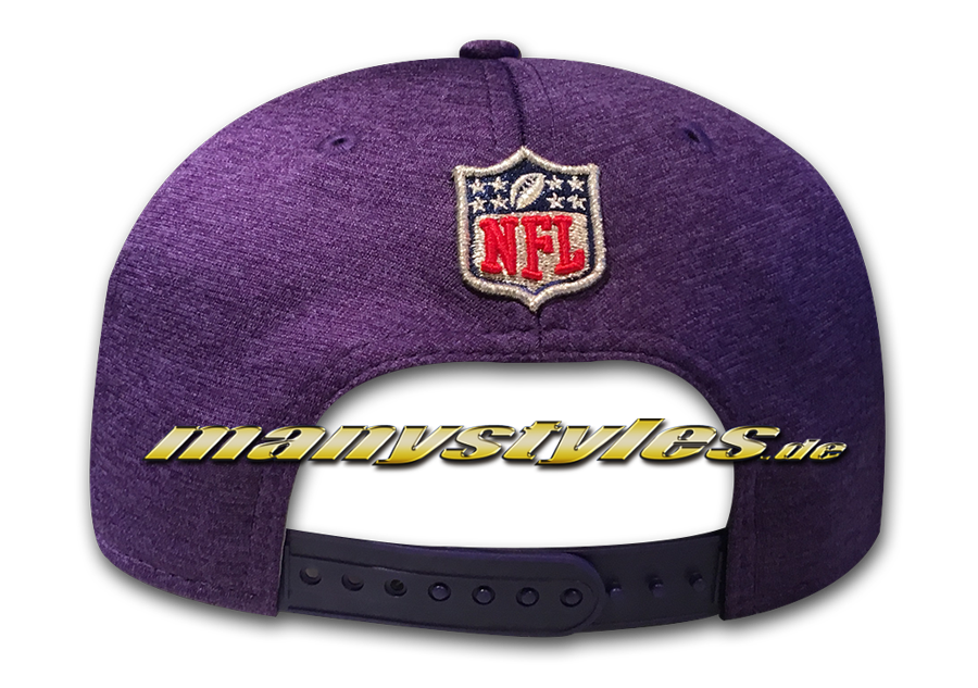 Minessota Vikings 9FIFTY Road NFL Sideline 2018 Snapback Cap von New Era: Back